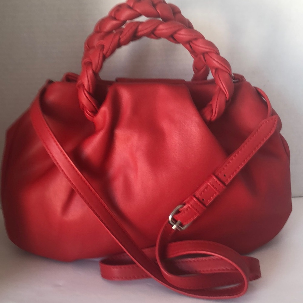 NWT Gorgeous Red Faux Leather